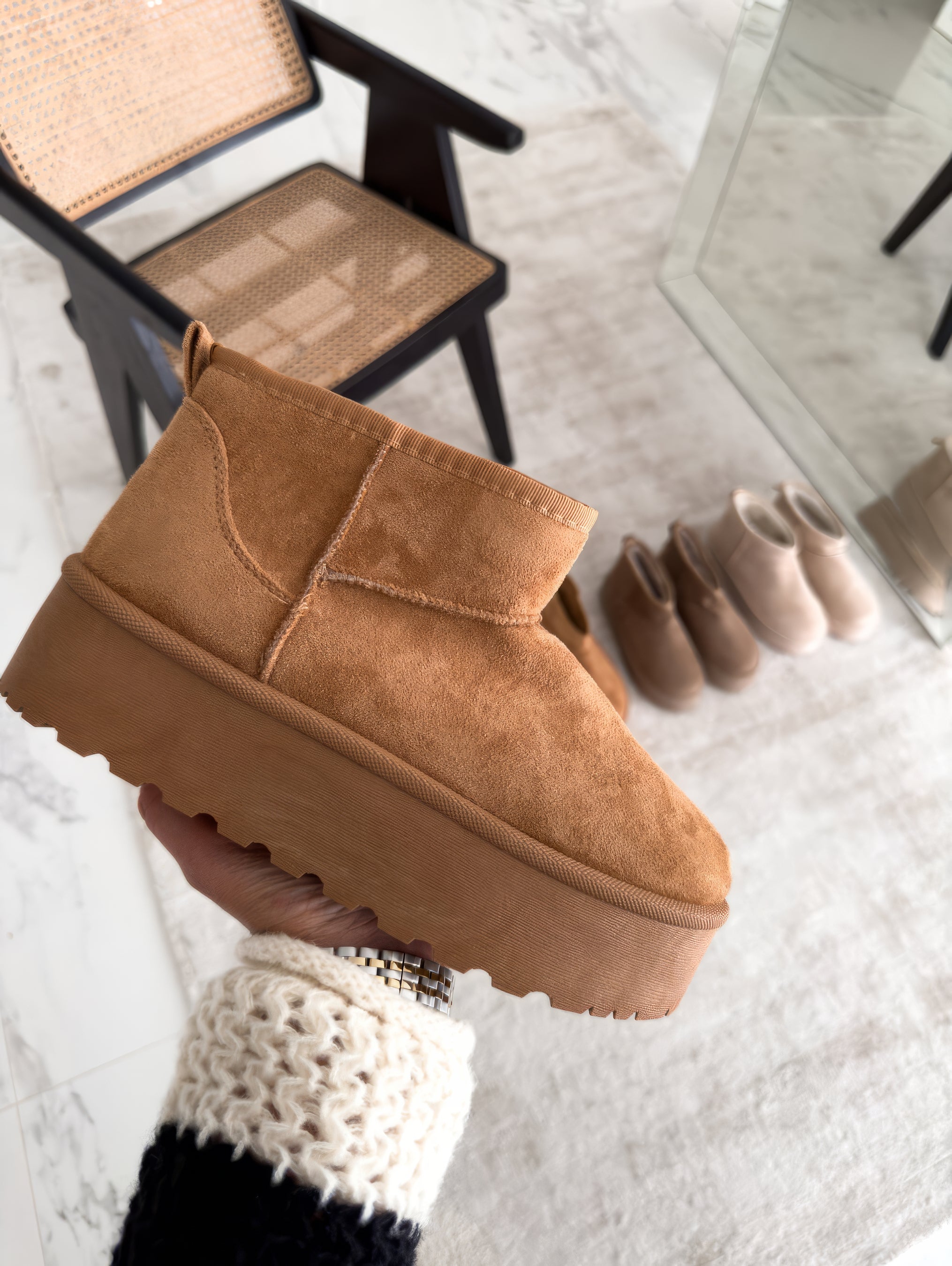 Boots For Women | Low Ankle Slip On Platform