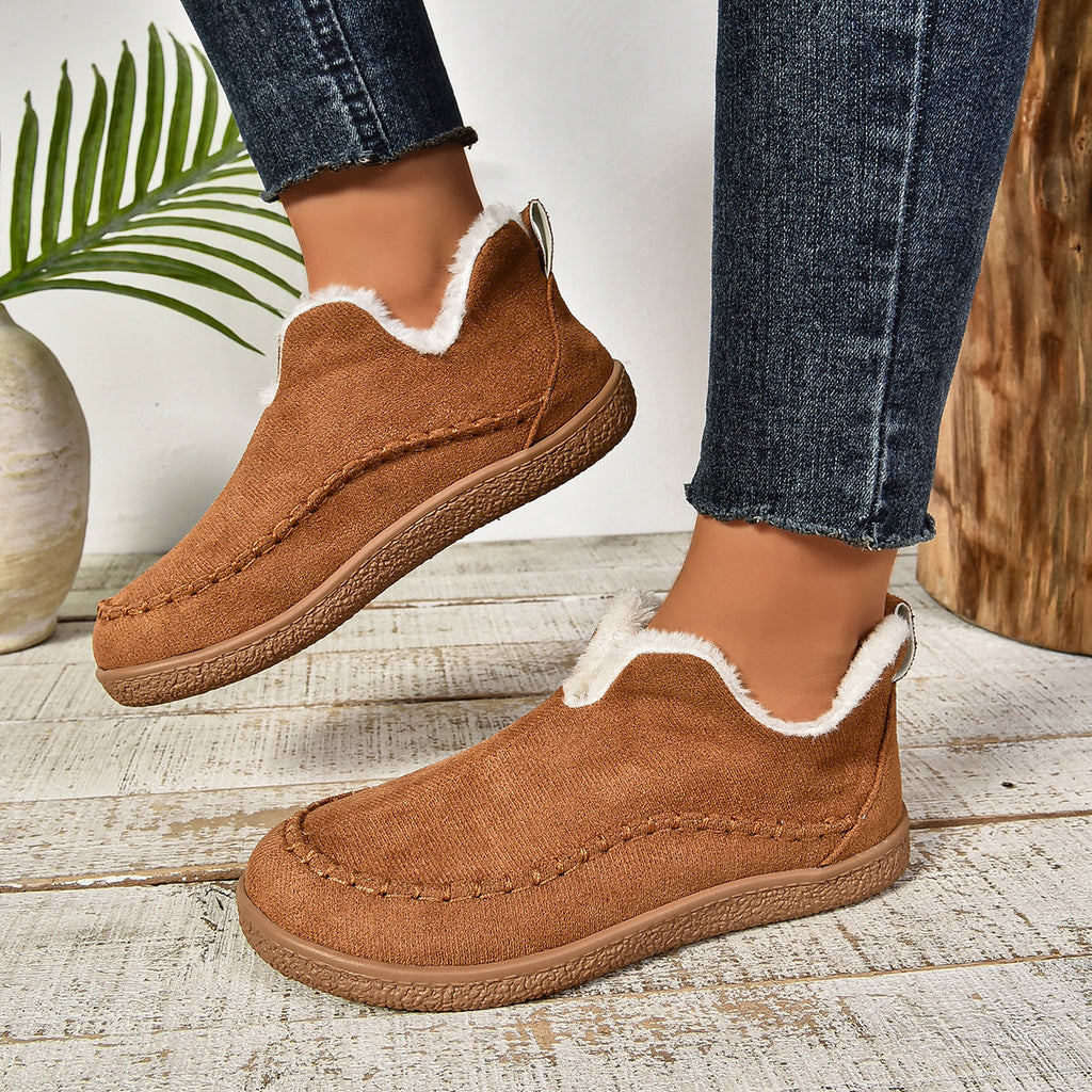 Boots For Women | Rounded Toe Low Ankle Pull On Design