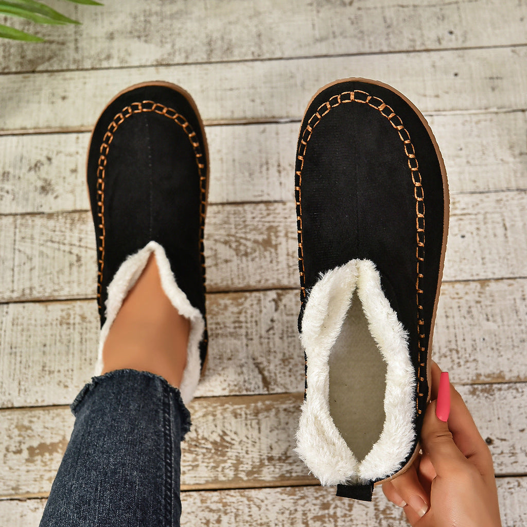 Boots For Women | Rounded Toe Low Ankle Pull On Design