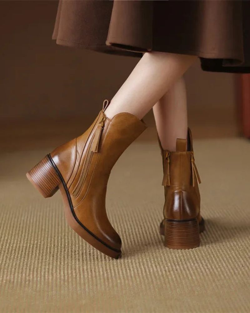 Boots For Women | Ankle Height With Side Zipper