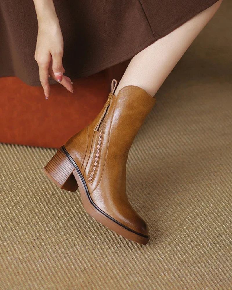 Boots For Women | Ankle Height With Side Zipper