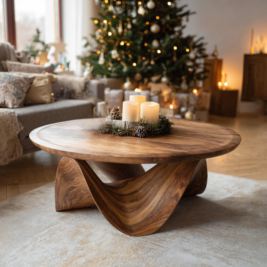 Sculptural Round Coffee Table