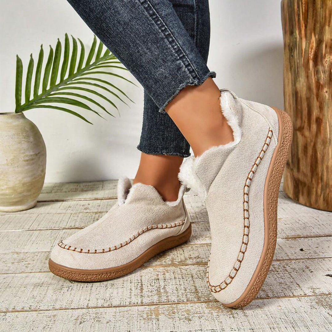 Boots For Women | Rounded Toe Low Ankle Pull On Design