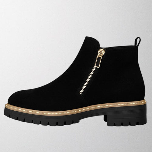 Boots For Women | Ankle Height Zipper Lug Style