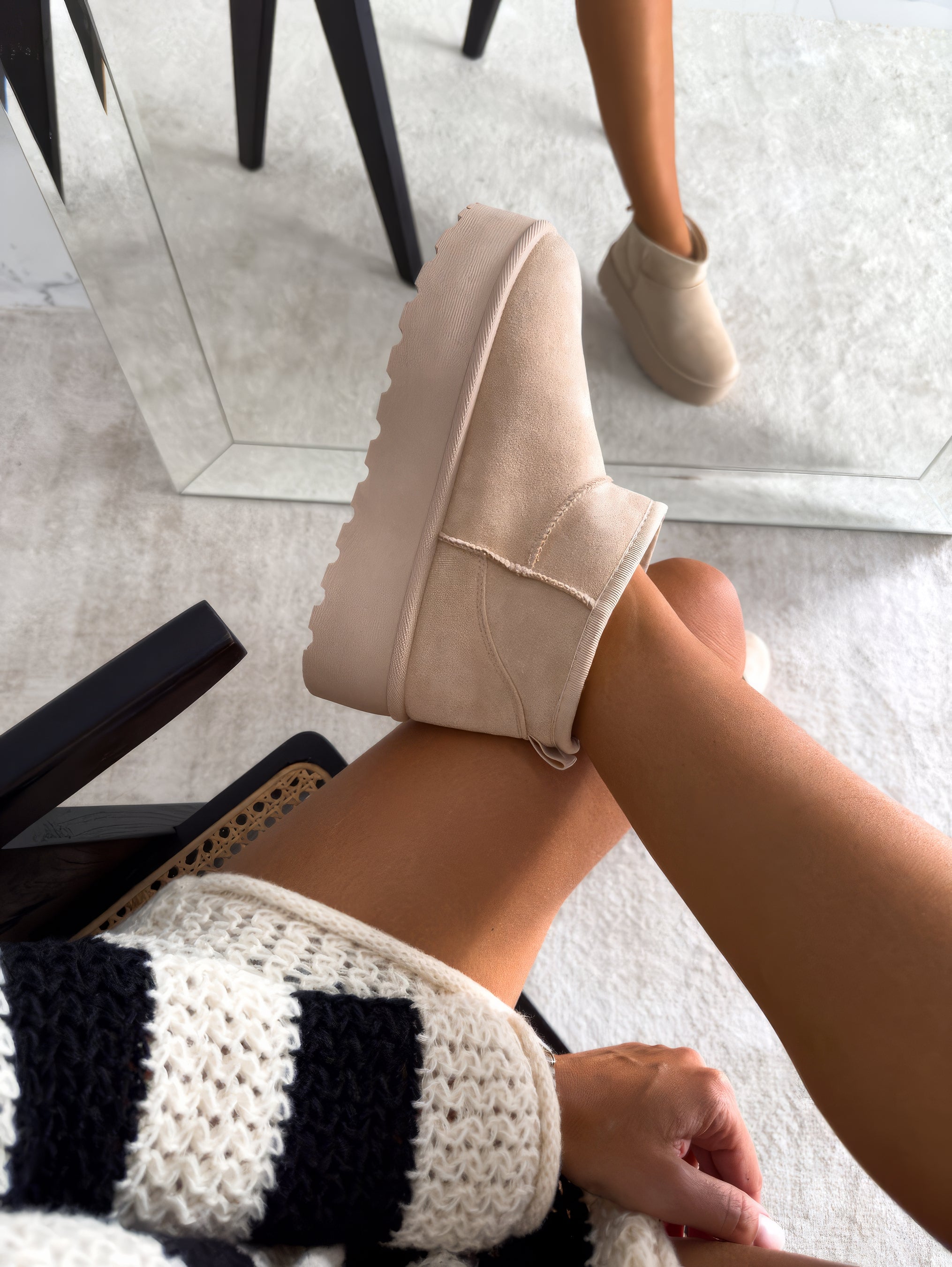 Boots For Women | Low Ankle Slip On Platform