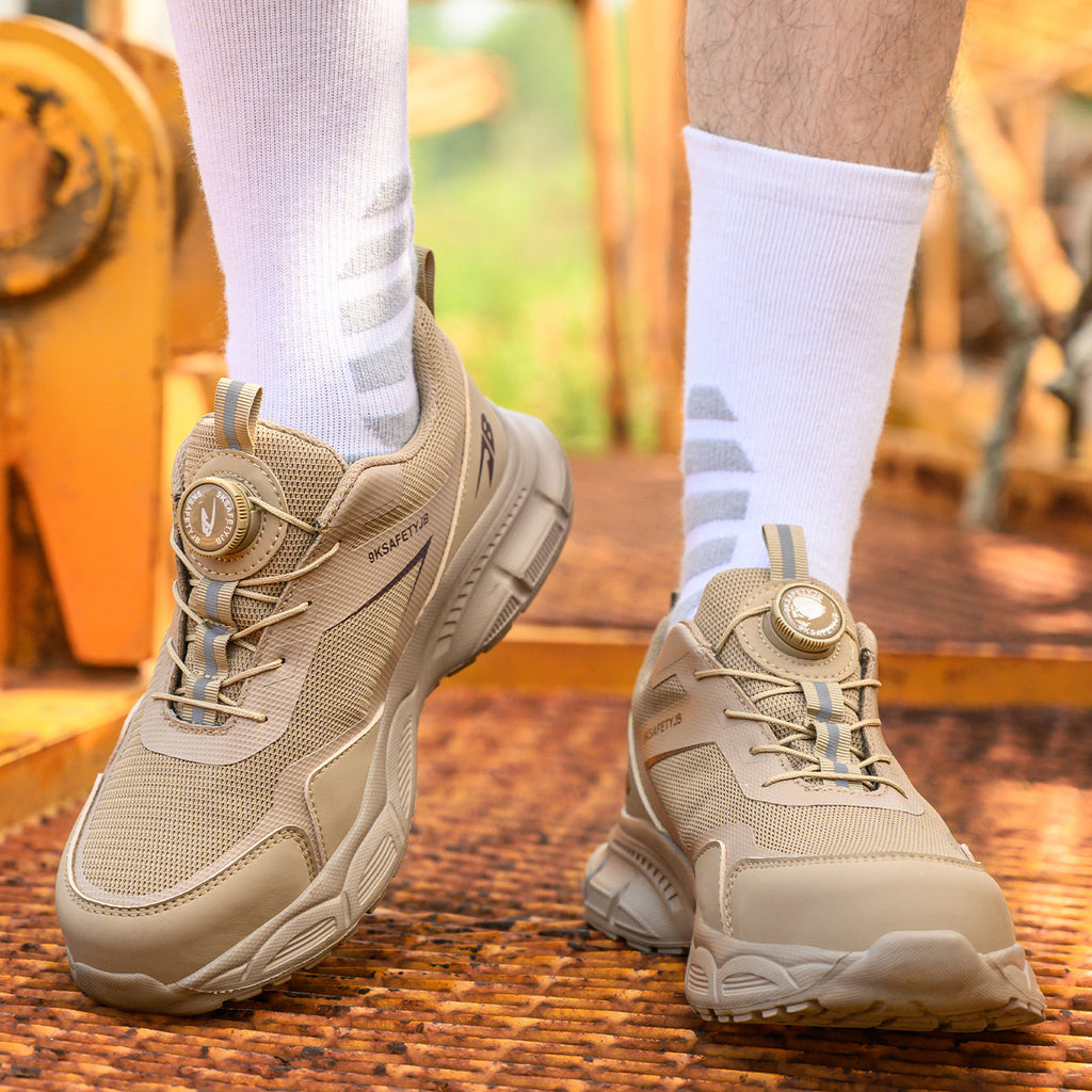 9KJB Knob Lacing System Safety Steel Toe Shoes 7925