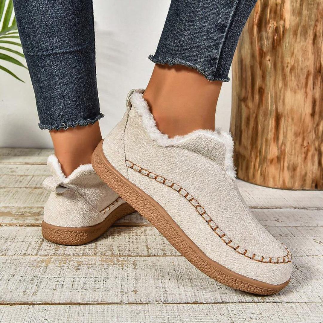 Boots For Women | Rounded Toe Low Ankle Pull On Design