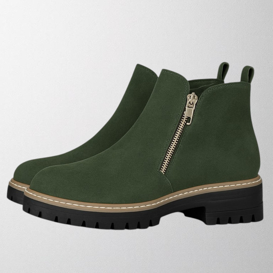 Boots For Women | Ankle Height Zipper Lug Style