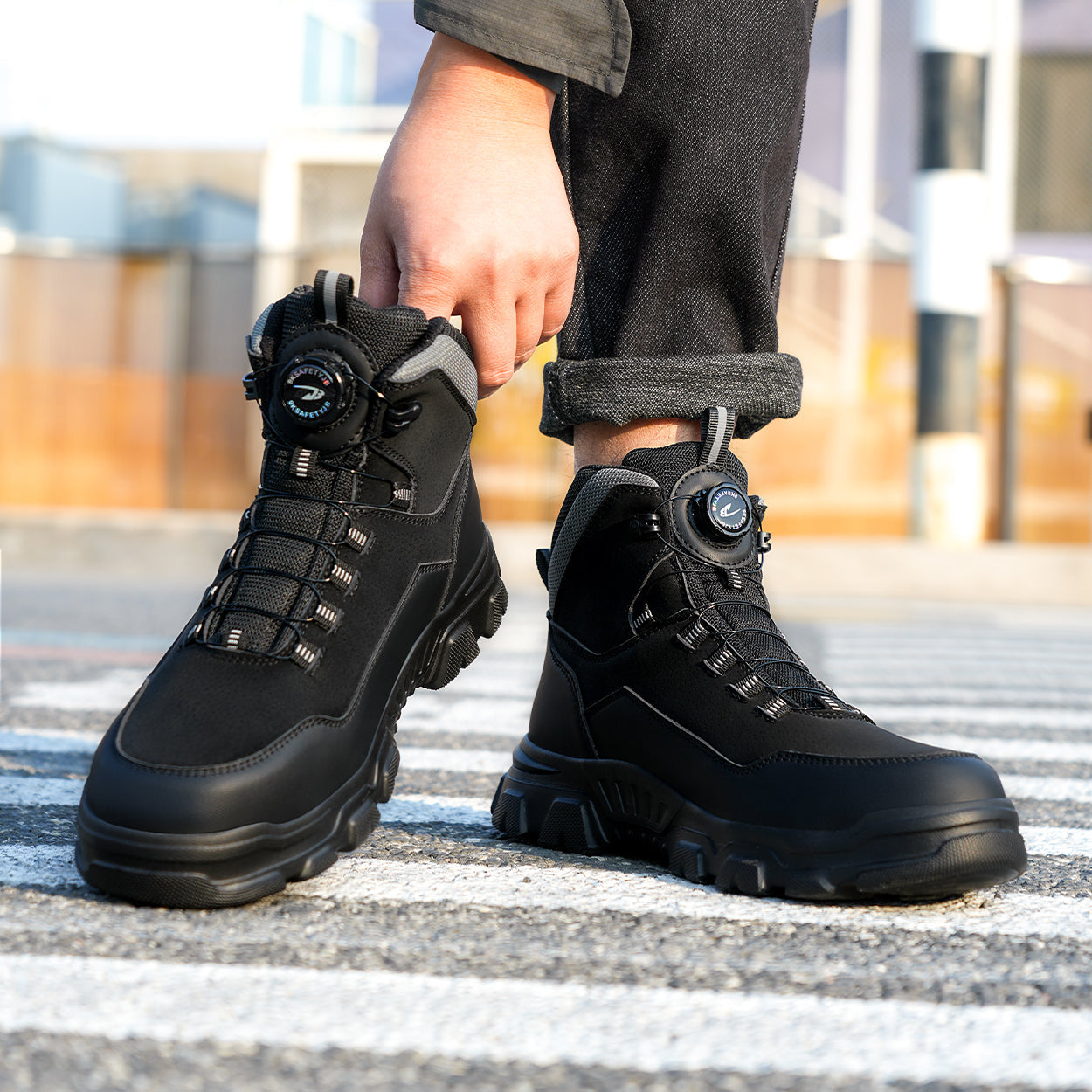 9KJB Safety Steel Toe Work Boots with Dials Closure System 269