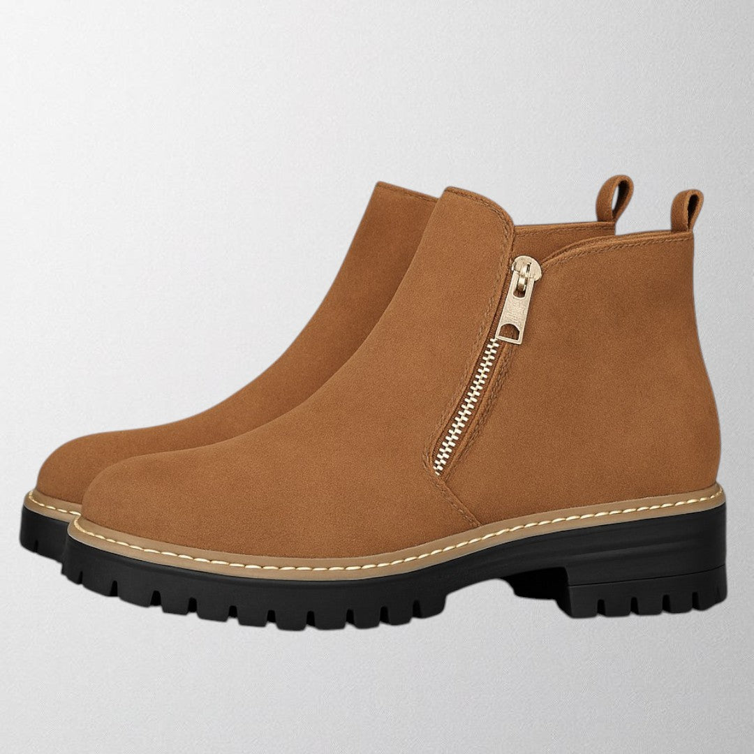 Boots For Women | Ankle Height Zipper Lug Style