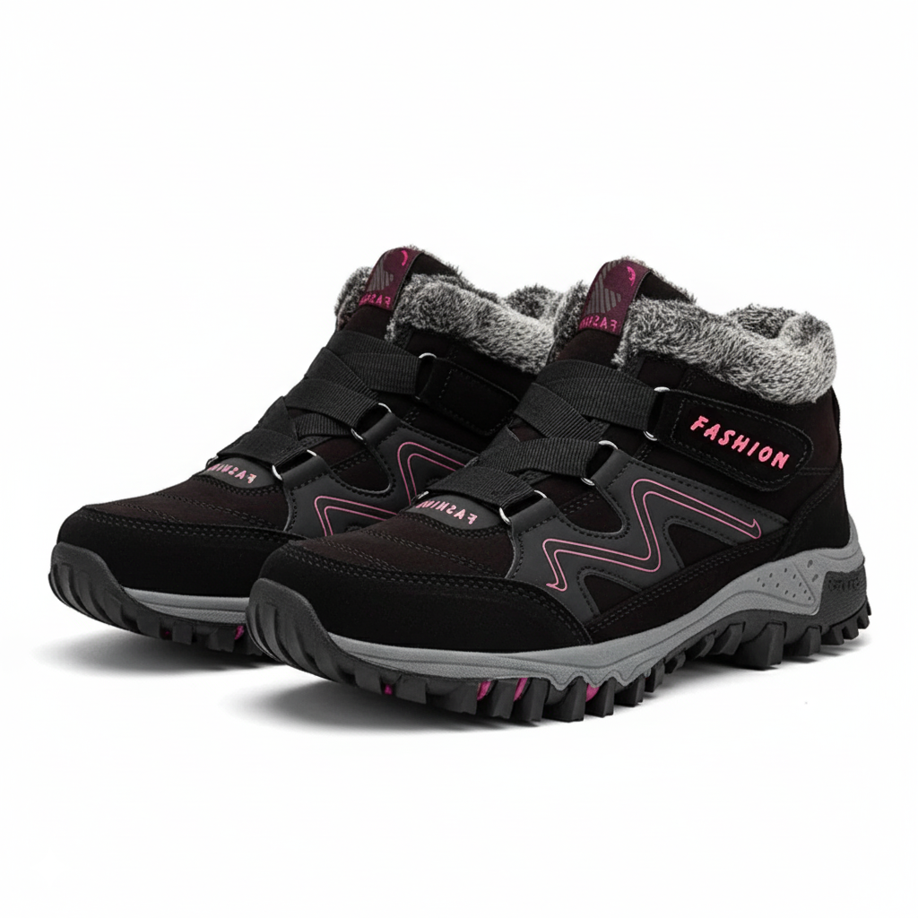 Boots For Women | Hook Strap Ankle Lug Sole Design