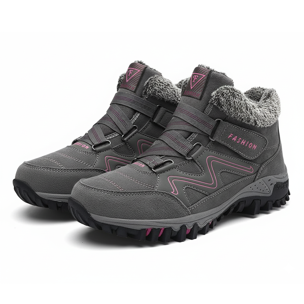 Boots For Women | Hook Strap Ankle Lug Sole Design