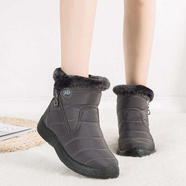 Boots For Women | Quilted Upper Mid Ankle Flat Style
