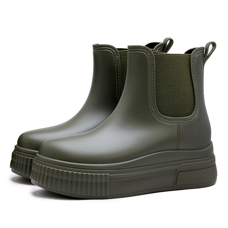 Boots For Women | Elastic Panel Ankle Platform Style