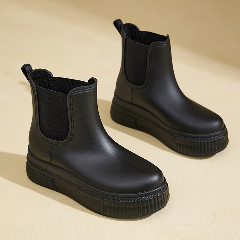 Boots For Women | Elastic Panel Ankle Platform Style