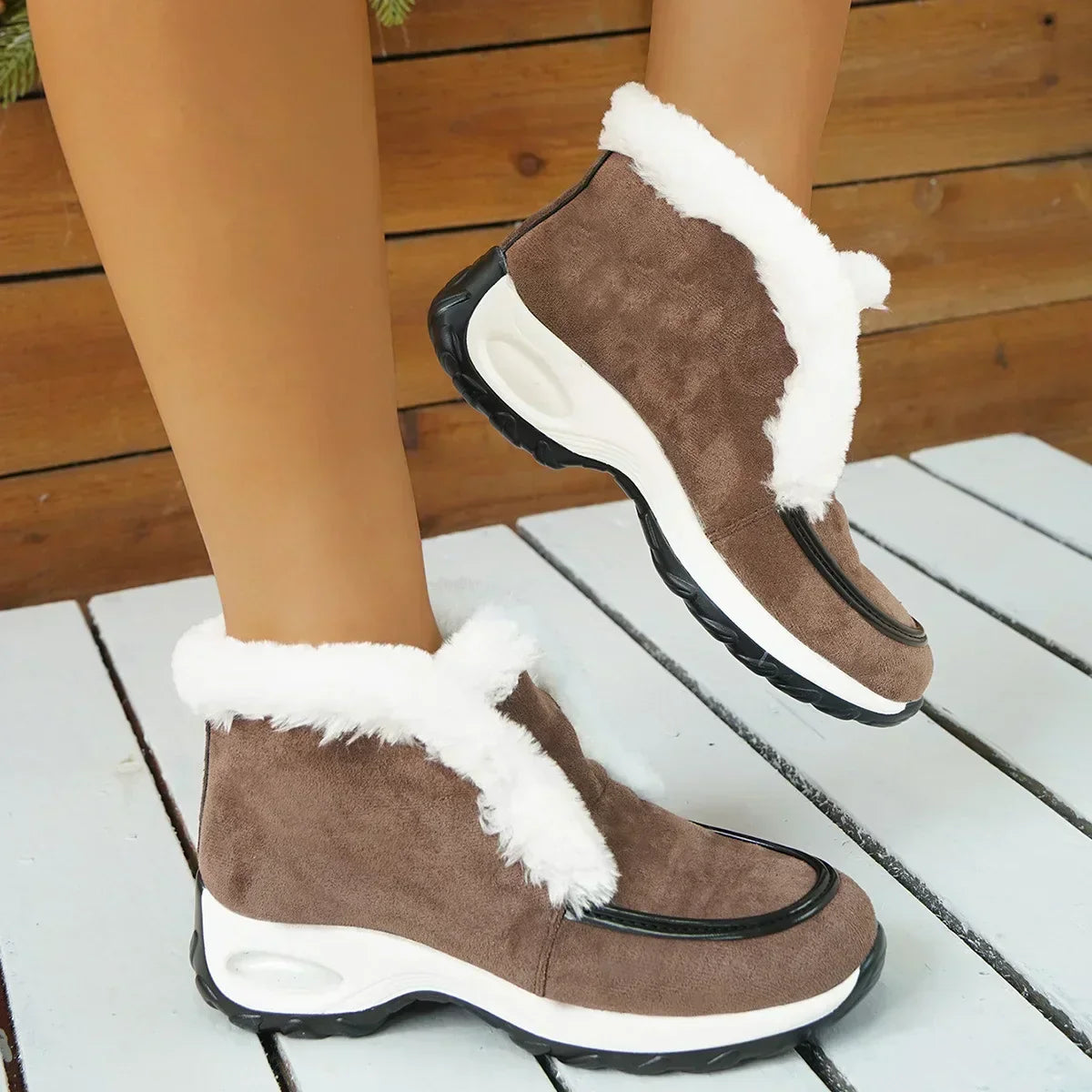 Boots For Women | Low Ankle Slip On Platform Style