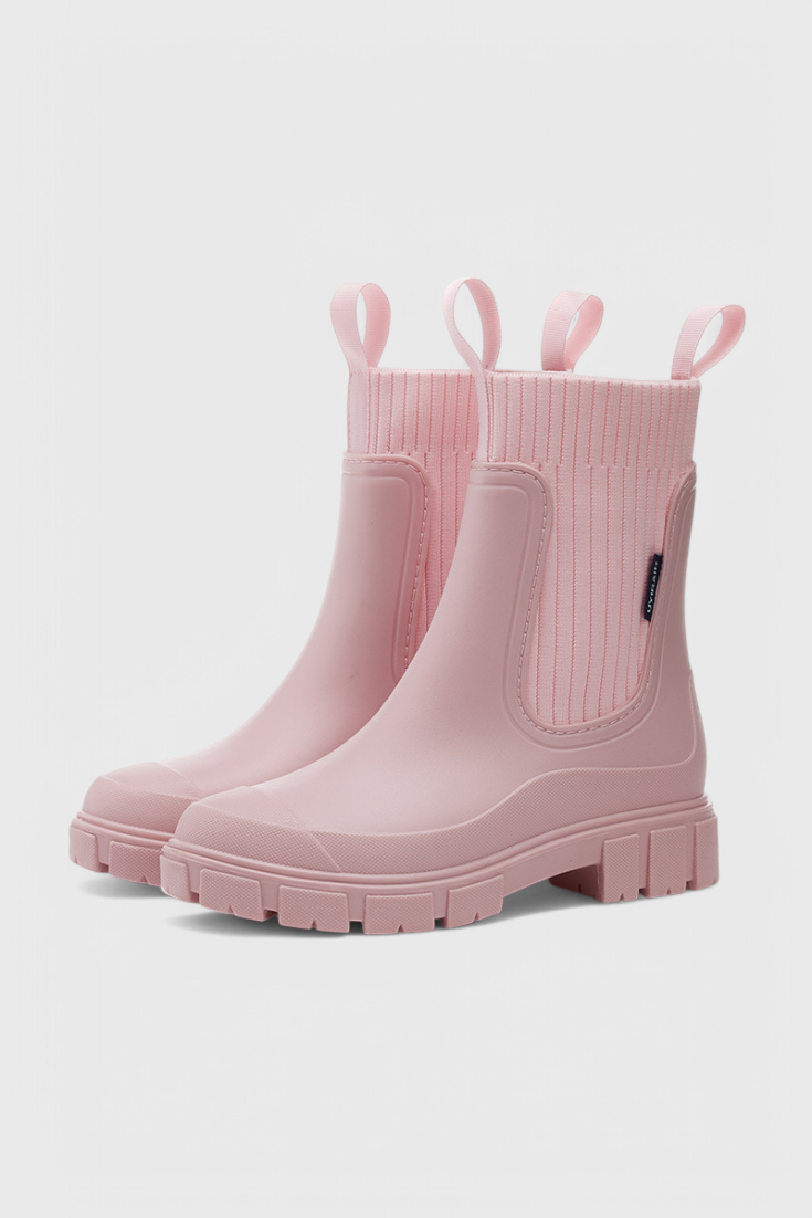Boots For Women | Elastic Panel Ankle Lug Sole Design