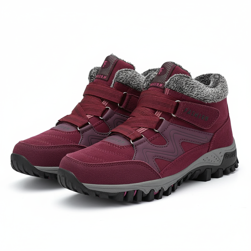 Boots For Women | Hook Strap Ankle Lug Sole Design