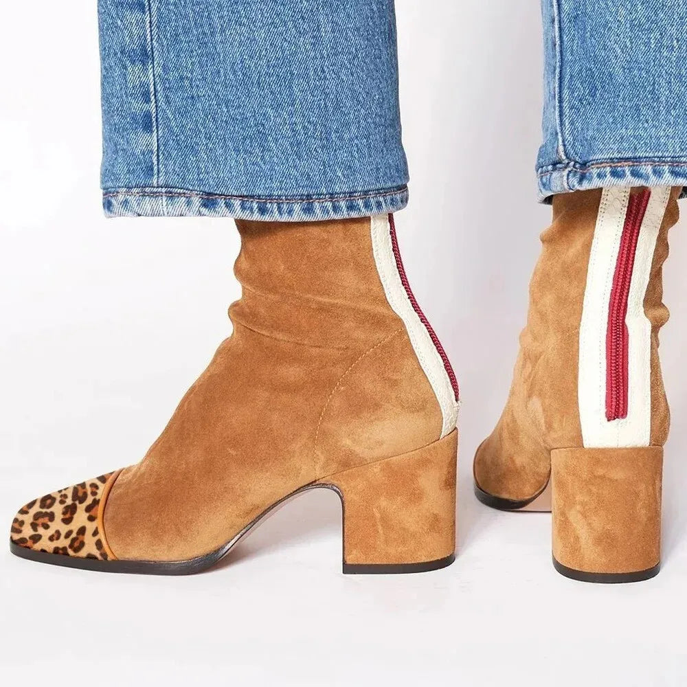 Boots For Women | Ankle-Height Block Heel