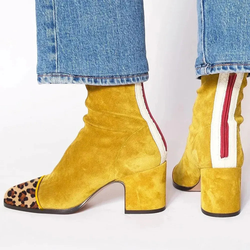 Boots For Women | Ankle-Height Block Heel