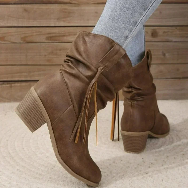 Boots for Women | Block Heel Cowboy Style
