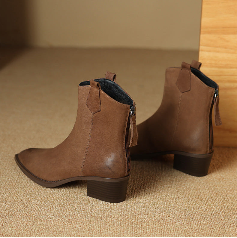 Boots for Women | Ankle Block Heel Design