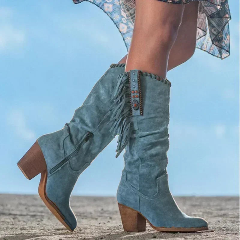 Boots for Women | Knee High Block Heel