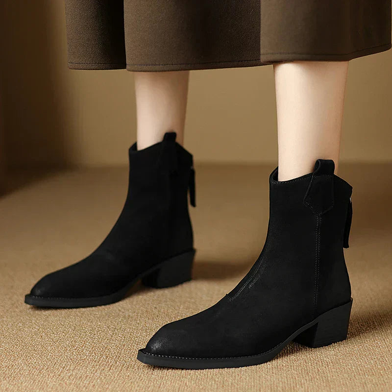 Boots for Women | Ankle Block Heel Design