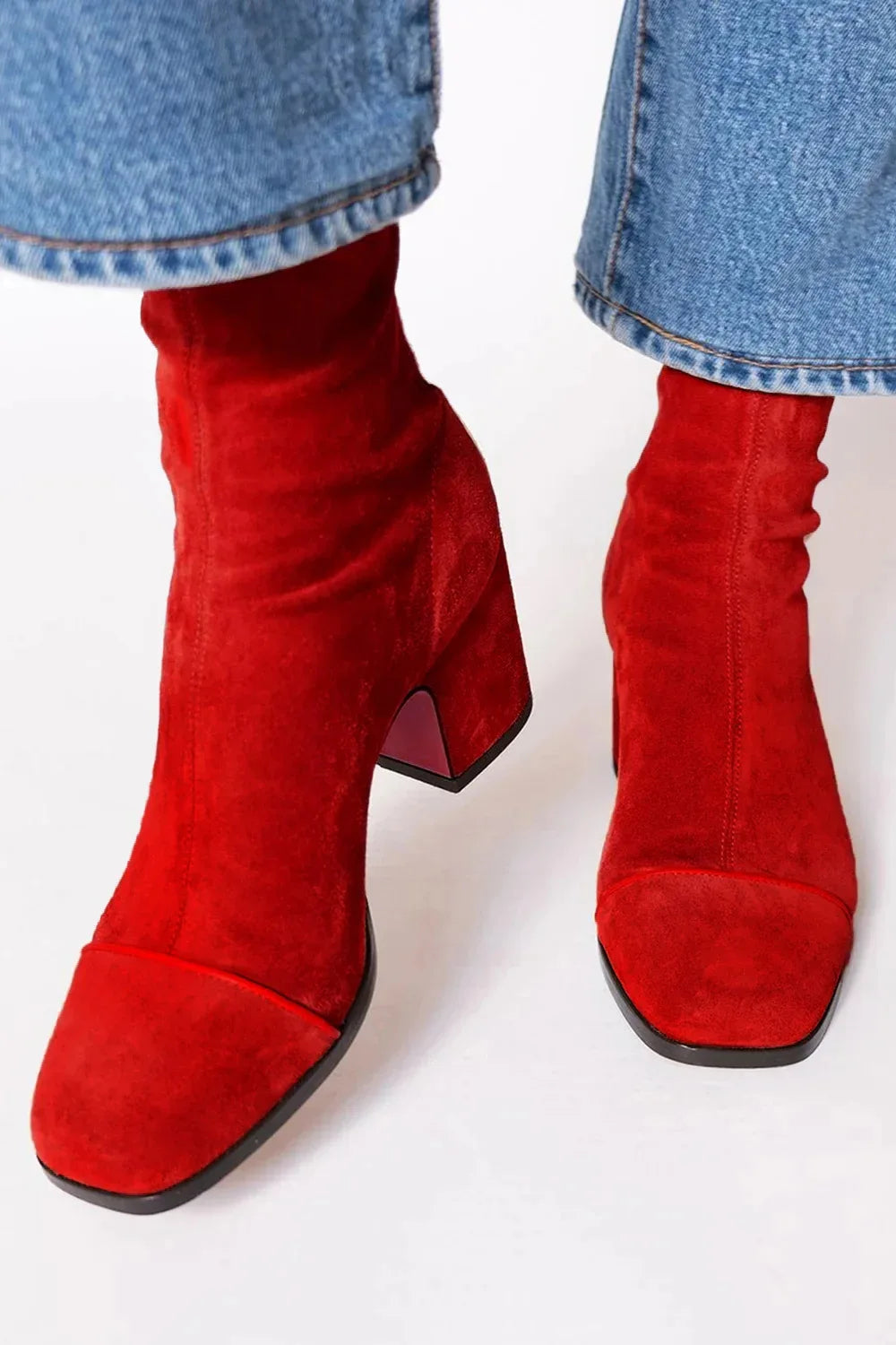 Boots For Women | Ankle-Height Block Heel