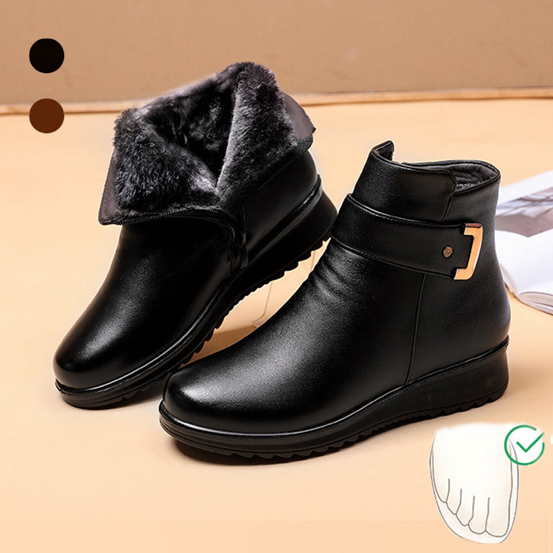 Boots For Women | Rounded Toe Buckle Ankle Style