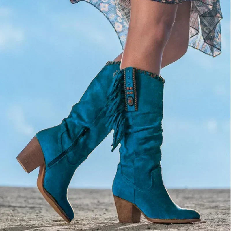 Boots for Women | Knee High Block Heel