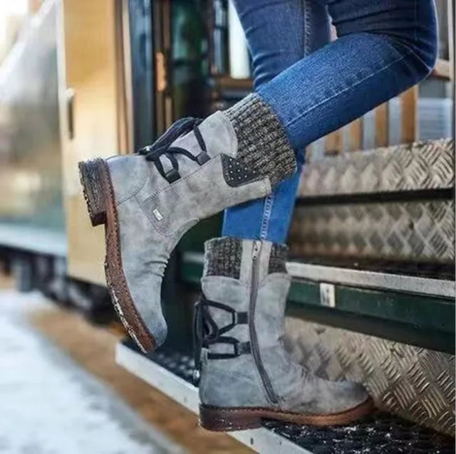 Women’s Boots | Winter Ankle with Lace Detail