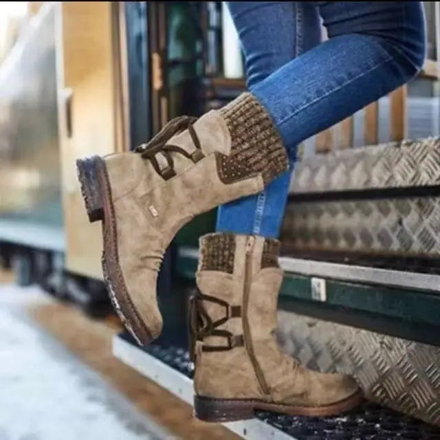 Women’s Boots | Winter Ankle with Lace Detail