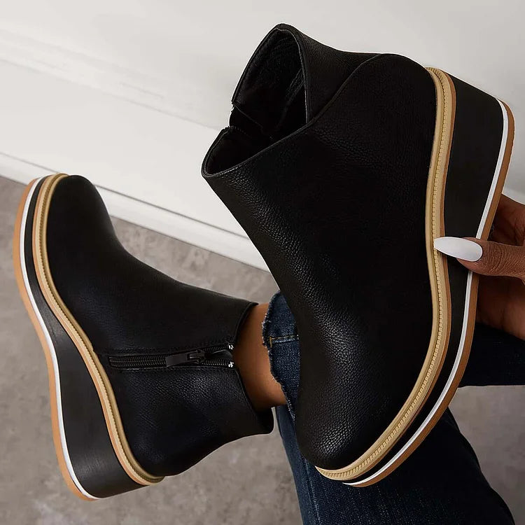 Boots For Women | Ankle Height Side Zipper Style