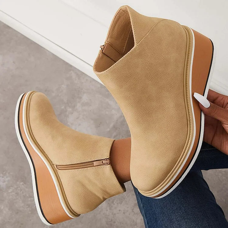 Boots For Women | Ankle Height Side Zipper Style
