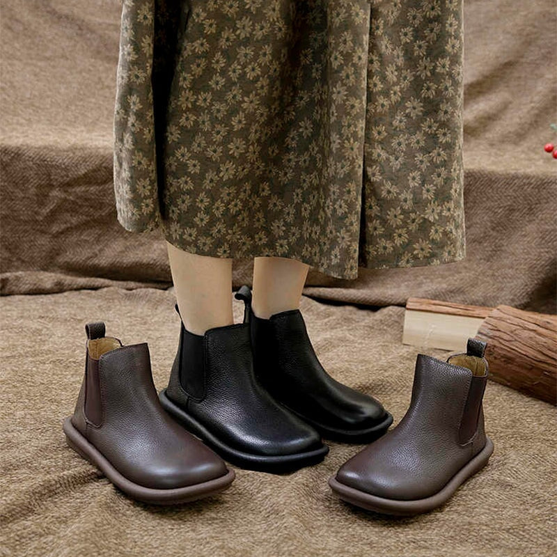 Boots For Women | Elastic Panel Low Ankle Style