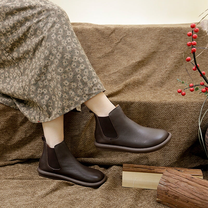 Boots For Women | Elastic Panel Low Ankle Style