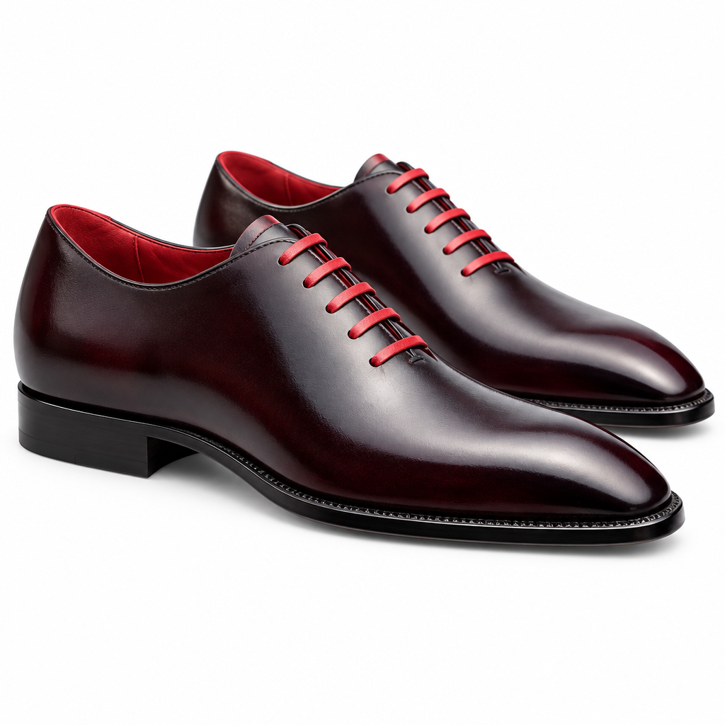 Burgundy Wholecut Oxfords