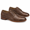 Dark Brown Crazy Horse Leather Oxfords