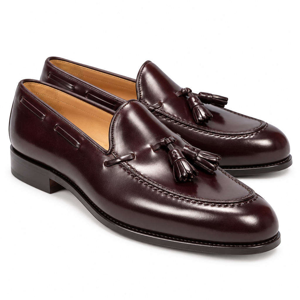 Burgundy Tassel Loafers