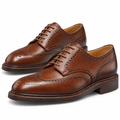 Brown Leather Derby Shoes