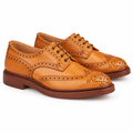 Tan Brown Wingtip Brogue Derbies