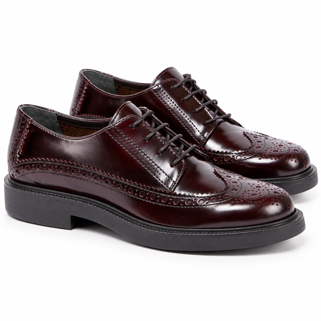 Oxblood Leather Derby Brogues