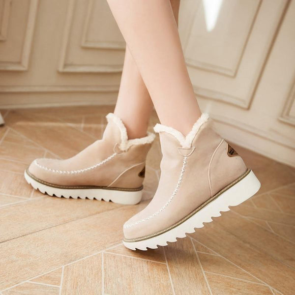 Boots For Women | Slip On Low Ankle Lug Sole Style