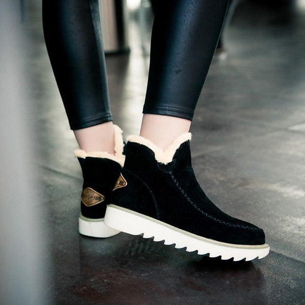 Boots For Women | Slip On Low Ankle Lug Sole Style