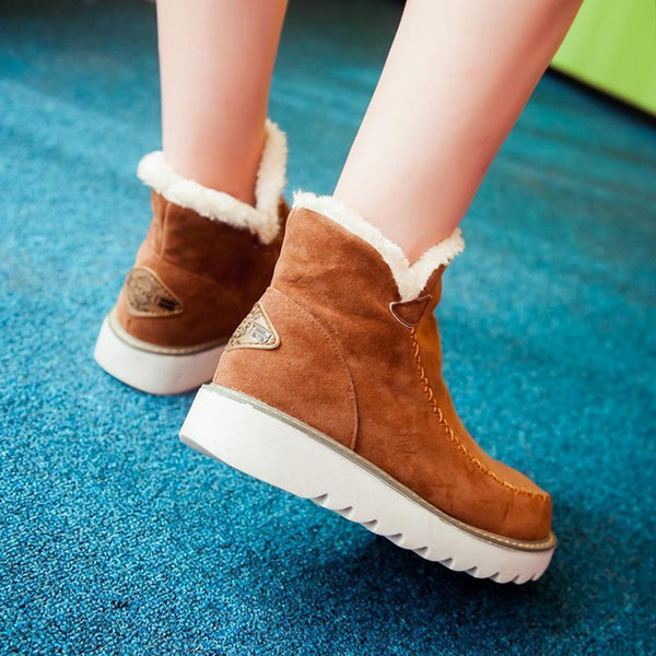 Boots For Women | Slip On Low Ankle Lug Sole Style